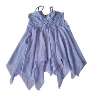 Avidlove Women’s Lingerie Lace Chemise Sleepwear Babydoll Lilac Purple Small